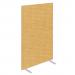 Impulse Plus Oblong 1650800 Floor Free Standing Screen Beige Fabric Light Grey Edges SCR10289