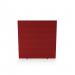 Impulse Plus Oblong 1650/800 Floor Free Standing Screen Burgundy Fabric Light Grey Edges SCR10291