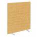 Impulse Plus Oblong 16501000 Floor Free Standing Screen Beige Fabric Light Grey Edges SCR10298