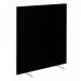 Impulse Plus Oblong 16501000 Floor Free Standing Screen Black Fabric Light Grey Edges SCR10299