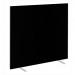 Impulse Plus Oblong 16501500 Floor Free Standing Screen Black Fabric Light Grey Edges SCR10326