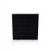 Impulse Plus Oblong 1650/1500 Floor Free Standing Screen Black Fabric Light Grey Edges SCR10326