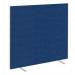 Impulse Plus Oblong 16501500 Floor Free Standing Screen Powder Blue Fabric Light Grey Edges SCR10331