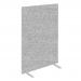 Impulse Plus Oblong 1500600 Floor Free Standing Screen Light Grey Fabric Light Grey Edges SCR10347