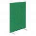 Impulse Plus Oblong 1500600 Floor Free Standing Screen Palm Green Fabric Light Grey Edges SCR10348