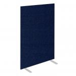 Impulse Plus Oblong 1500/800 Floor Free Standing Screen Royal Blue Fabric Light Grey Edges SCR10359