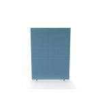 Impulse Plus Oblong 1500800 Floor Free Standing Screen Sky Blue Fabric Light Grey Edges SCR10360