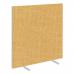 Impulse Plus Oblong 15001000 Floor Free Standing Screen Beige Fabric Light Grey Edges SCR10361