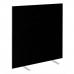 Impulse Plus Oblong 15001000 Floor Free Standing Screen Black Fabric Light Grey Edges SCR10362