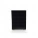 Impulse Plus Oblong 1500/1200 Floor Free Standing Screen Black Fabric Light Grey Edges SCR10371