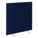 Impulse Plus Oblong 1500/1200 Floor Free Standing Screen Royal Blue Fabric Light Grey Edges SCR10377