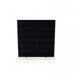 Impulse Plus Oblong 15001400 Floor Free Standing Screen Black Fabric Light Grey Edges SCR10380