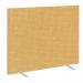 Impulse Plus Oblong 15001500 Floor Free Standing Screen Beige Fabric Light Grey Edges SCR10388