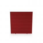 Impulse Plus Oblong 15001500 Floor Free Standing Screen Burgundy Fabric Light Grey Edges SCR10390