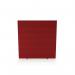 Impulse Plus Oblong 15001500 Floor Free Standing Screen Burgundy Fabric Light Grey Edges SCR10390