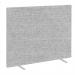 Impulse Plus Oblong 15001500 Floor Free Standing Screen Light Grey Fabric Light Grey Edges SCR10392