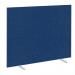 Impulse Plus Oblong 15001500 Floor Free Standing Screen Powder Blue Fabric Light Grey Edges SCR10394