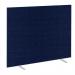 Impulse Plus Oblong 15001500 Floor Free Standing Screen Royal Blue Fabric Light Grey Edges SCR10395