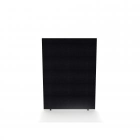 Impulse Plus Oblong 1200600 Floor Free Standing Screen Black Fabric Light Grey Edges SCR10407