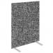 Impulse Plus Oblong 1200600 Floor Free Standing Screen Lead Fabric Light Grey Edges SCR10409