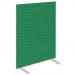 Impulse Plus Oblong 1200600 Floor Free Standing Screen Palm Green Fabric Light Grey Edges SCR10411