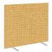 Impulse Plus Oblong 12001000 Floor Free Standing Screen Beige Fabric Light Grey Edges SCR10424