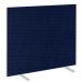 Impulse Plus Oblong 12001000 Floor Free Standing Screen Royal Blue Fabric Light Grey Edges SCR10431