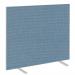 Impulse Plus Oblong 12001000 Floor Free Standing Screen Sky Blue Fabric Light Grey Edges SCR10432