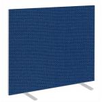 Impulse Plus Oblong 1200/1200 Floor Free Standing Screen Powder Blue Fabric Light Grey Edges SCR10439
