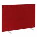 Impulse Plus Oblong 12001500 Floor Free Standing Screen Burgundy Fabric Light Grey Edges SCR10453