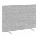 Impulse Plus Oblong 12001500 Floor Free Standing Screen Light Grey Fabric Light Grey Edges SCR10455