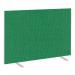 Impulse Plus Oblong 12001500 Floor Free Standing Screen Palm Green Fabric Light Grey Edges SCR10456