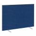 Impulse Plus Oblong 12001500 Floor Free Standing Screen Powder Blue Fabric Light Grey Edges SCR10457