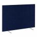 Impulse Plus Oblong 12001500 Floor Free Standing Screen Royal Blue Fabric Light Grey Edges SCR10458