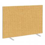 Impulse Plus Oblong 12001600 Floor Free Standing Screen Beige Fabric Light Grey Edges SCR10460