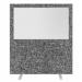 Impulse Plus Clear Half Vision 18001600 Floor Free Standing Screen Lead Fabric Light Grey Edges SCR10472