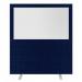 Impulse Plus Clear Half Vision 18001600 Floor Free Standing Screen Royal Blue Fabric Light Grey Edges SCR10476