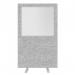 Impulse Plus Clear Half Vision 1800/1200 Floor Free Standing Screen Light Grey Fabric Light Grey Edges SCR10482