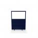 Impulse Plus Clear Half Vision 16501200 Floor Free Standing Screen Royal Blue Fabric Light Grey Edges SCR10503