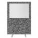 Impulse Plus Clear Half Vision 15001200 Floor Free Standing Screen Lead Fabric Light Grey Edges SCR10517