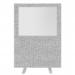 Impulse Plus Clear Half Vision 15001200 Floor Free Standing Screen Light Grey Fabric Light Grey Edges SCR10518