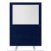 Impulse Plus Clear Half Vision 15001200 Floor Free Standing Screen Royal Blue Fabric Light Grey Edges SCR10521