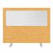 Impulse Plus Clear Half Vision 12001600 Floor Free Standing Screen Beige Fabric Light Grey Edges SCR10523