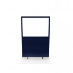 Impulse Plus Clear Half Vision 12001600 Floor Free Standing Screen Royal Blue Fabric Light Grey Edges SCR10530