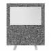 Impulse Plus Clear Half Vision 12001200 Floor Free Standing Screen Lead Fabric Light Grey Edges SCR10535