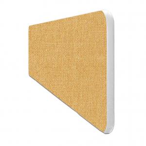 Photos - Office Desk Impulse Plus Oblong 400600 Desktop Screen Rounded Corners Beige Fabric 