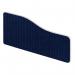 Impulse Plus Wave 400600 Desktop Screen Rounded Corners Royal Blue Fabric Light Grey Edges SCR10557