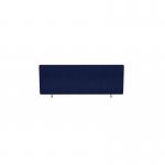 A dynamic screen system that features a royal blue fabric with light grey edges and rounded corners. The screen is oblong in shape and perfect for any desktop setup. The vibrant blue adds a pop of color to any workspace.