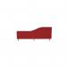 Impulse Plus Wave 4001000 Desktop Screen Rounded Corners Burgundy Fabric Light Grey Edges SCR10588