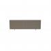 Impulse Plus Oblong 4001200 Desktop Screen Rounded Corners Lead Fabric Light Grey Edges SCR10598